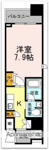 カスタリア堺筋本町の間取り写真