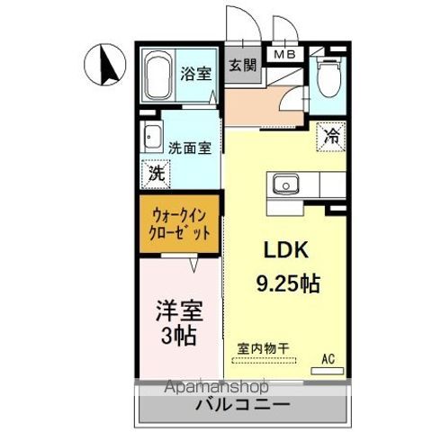 DーROOM中川原の間取り写真