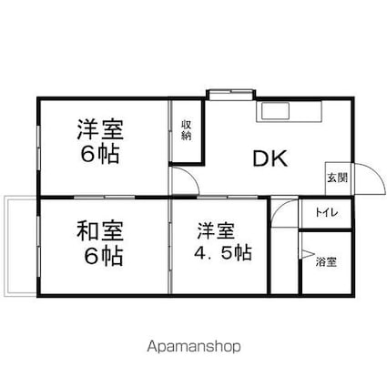 セゾンフジマル[3DK/49.9m2]の間取図