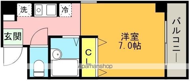 山陽本線 神戸駅 徒歩2分 8階建 築30年の間取り写真