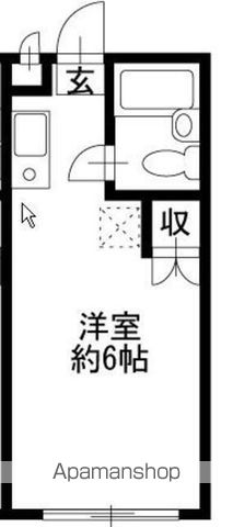 ＣＯＵＲＴ・ＺＥＮ[1R/17.39m2]の間取図