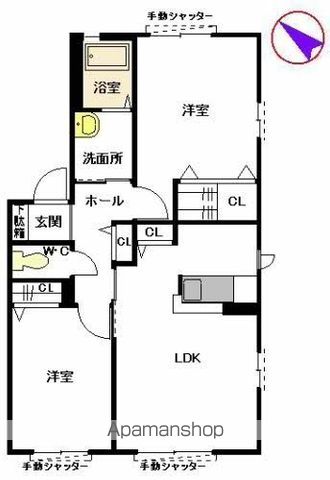 【シャルマン　Ａ棟の間取り】