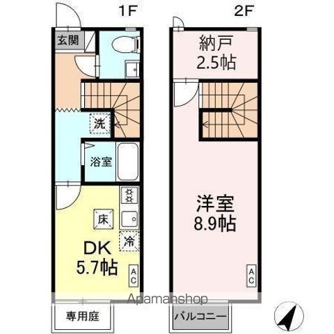 【ＣＡＳＡＪＲ箱崎Ⅱの間取り】