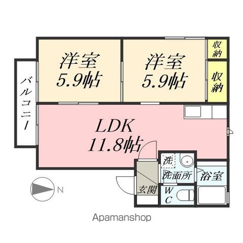 エスペランサ A棟の間取り写真