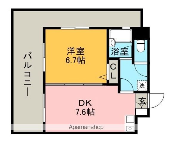 【ライオンズマンション天神南の間取り】