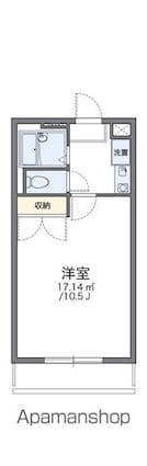 レオパレスピア[1K/26.49m2]の間取図