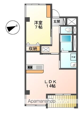 小平市上水新町のマンションの間取り