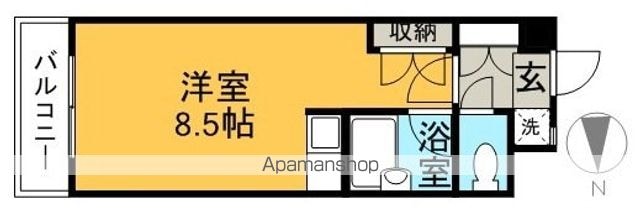ビッグバン和光Ⅱ[1R/21.6m2]の間取図