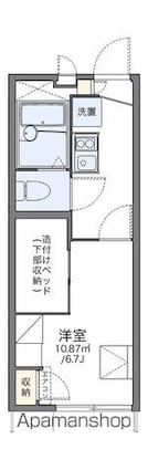 レオパレスシティーストーン[1K/19.87m2]の間取図