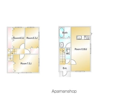 ｌａｖｅｎｄｅｒ（ラベンダー）Ｅ[3LDK/72.87m2]の間取図