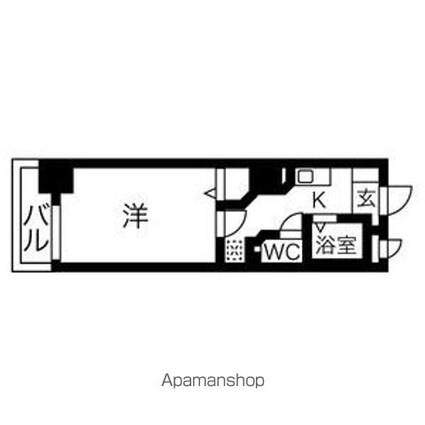 グレイス吹上[1K/23.49m2]の間取図
