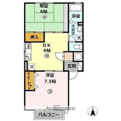 ＮＩＴディアコート[2DK/50.26m2]の間取図
