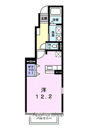 セレナ・カーサＡ[1R/33.15m2]の間取図