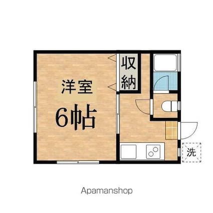サウザンドヴィレッジ桜ヶ丘[1K/18m2]の間取図