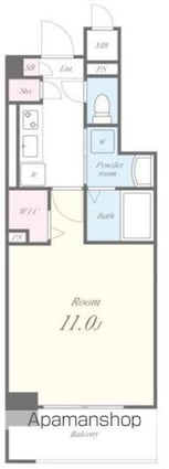 オズ　レーベル[1K/34.53m2]の間取図