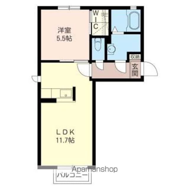 Ｔ’ｓガーデン[1LDK/40.92m2]の間取図