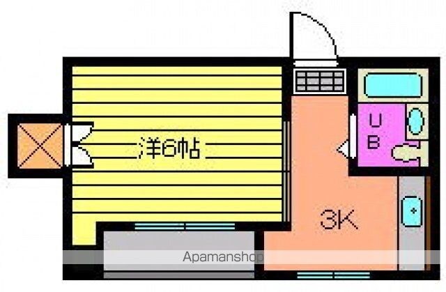 広島県広島市中区十日市町２丁目[1K/17.98m2]の間取図