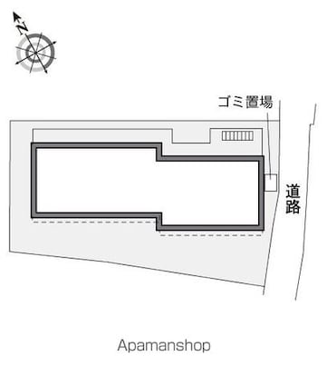レオパレス冨士[1K/19.87m2]の配置図