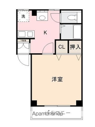 太田ハイツ[1DK/27.06m2]の間取図