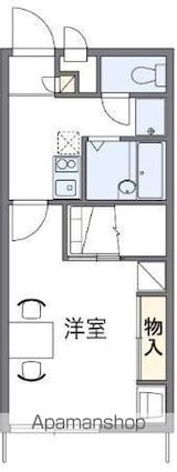 レオパレスＣｏｍｆｏｒｔ[1K/23.18m2]の間取図