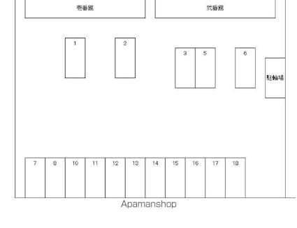 オリーブ　壱番館[2LDK/61.16m2]の駐車場
