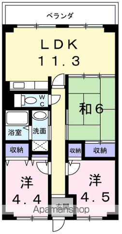 プラージュ浜寺の間取り写真