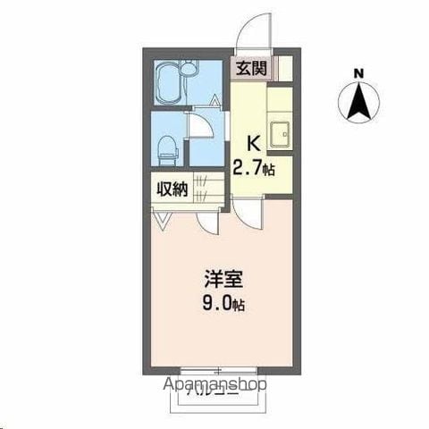 シャーメゾン萩野町の間取り写真