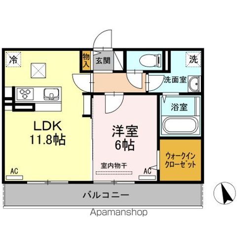 牟岐線 文化の森駅 徒歩16分 3階建 築10年の間取り写真