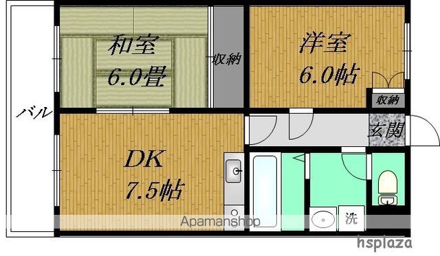 メゾンラックスの間取り写真
