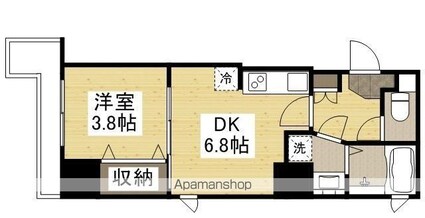 ｋａｔａｙａｍａＢＬＤＧ２５[1DK/29.98m2]の間取図