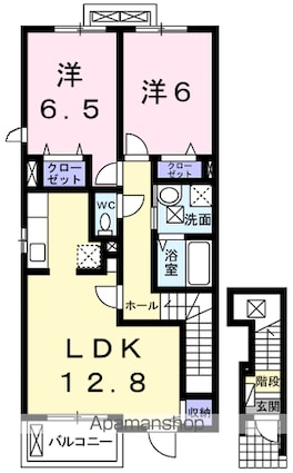 ゴールデン・リリィＡ[2LDK/62.45m2]の間取図