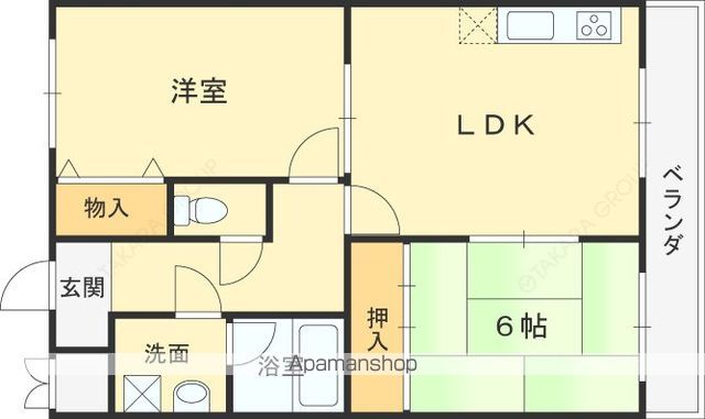 ロードハイツ甲東園の間取り写真