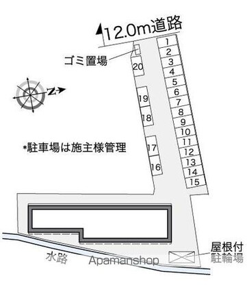 レオパレスＫ＆Ｓ[1K/21.65m2]の配置図