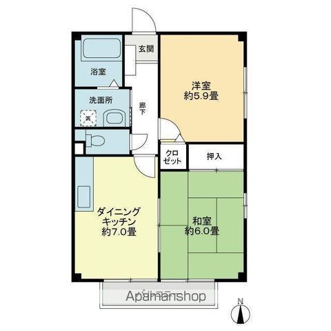 サンライズ山内の間取り写真