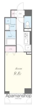 ラ・クール[1K/31.08m2]の間取図