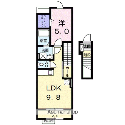 Ｚｅｎ[1LDK/42.04m2]の間取図