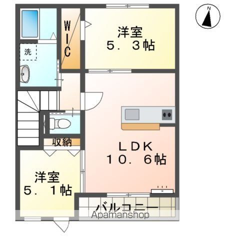 カーサ　フェリーチェの間取り