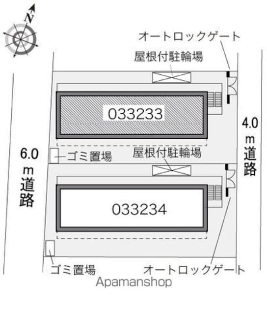 レオパレスＡＬＦＡＣＩＴＹ　Ｈ[1K/19.87m2]の配置図