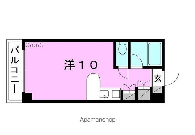 メゾン古町[1R/20.1m2]の間取図
