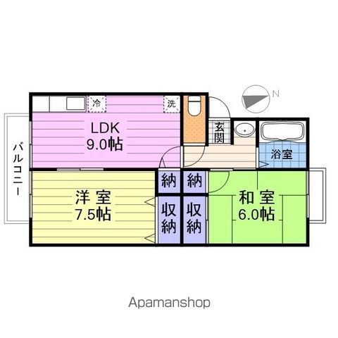 ベルパークKの間取り写真