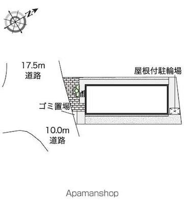レオパレスサンシャイン貫井北[1K/20.82m2]の配置図