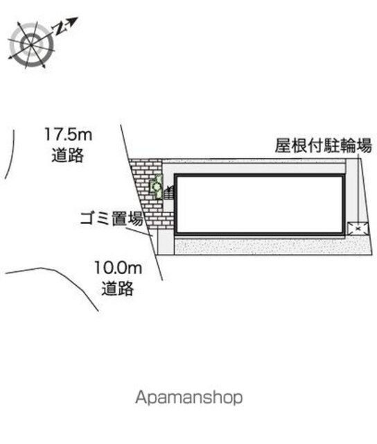 レオパレスサンシャイン貫井北[1K/20.82m2]の配置図