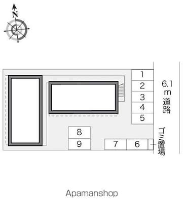 レオパレスサンガーデン[1K/23.18m2]の配置図