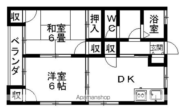 ウエストパレスIIA棟の間取り写真