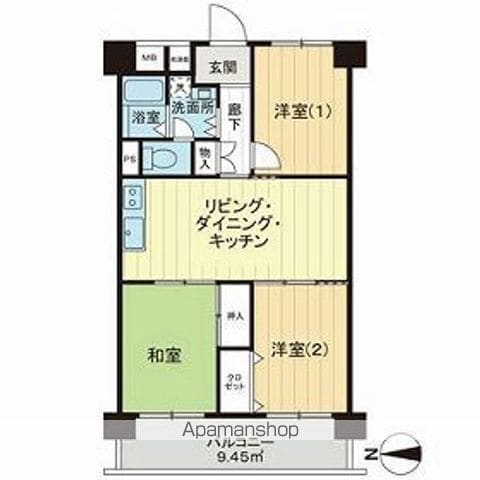 シャトー西梅田の間取り写真
