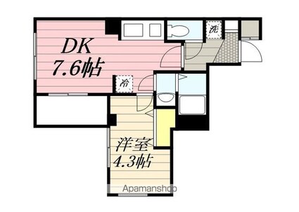 ＧＲＡＦ馬橋[1DK/27.54m2]の間取図