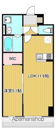 ＴＲＩＮＩＴＹ[1LDK/40.05m2]の間取図