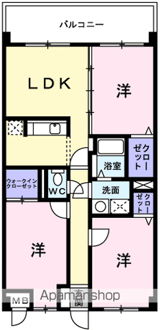 オーブ木太の間取り写真