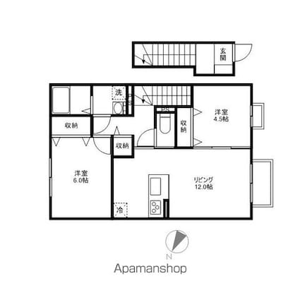 コーポ　ソレイユ[2LDK/59.18m2]の間取図
