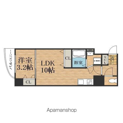 セレニテ心斎橋グランデの間取り写真